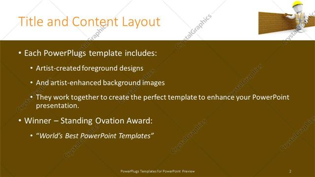 Title and Content presentation slide layout