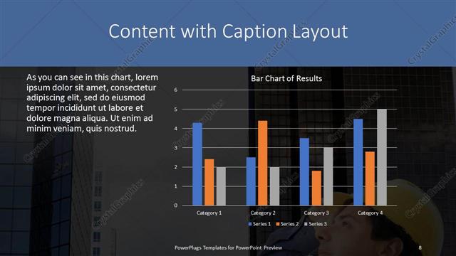 Content with Caption presentation slide layout