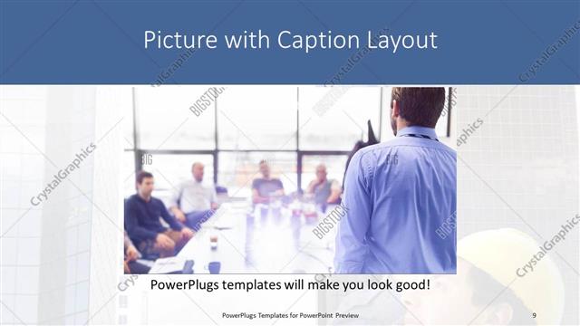 Picture with Caption presentation slide layout