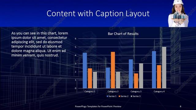Content with Caption presentation slide layout