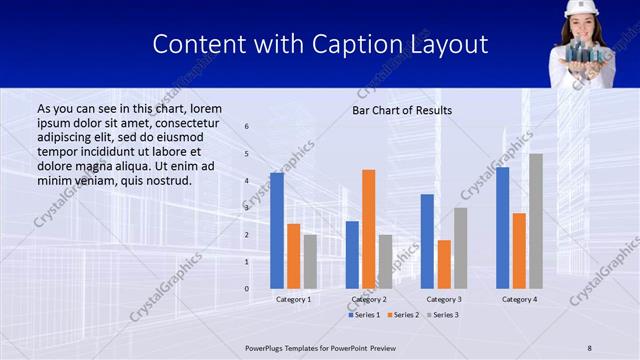 Content with Caption presentation slide layout
