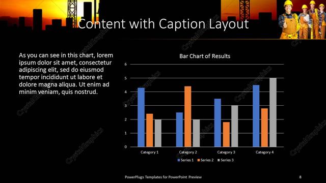 Content with Caption presentation slide layout