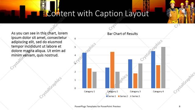 Content with Caption presentation slide layout