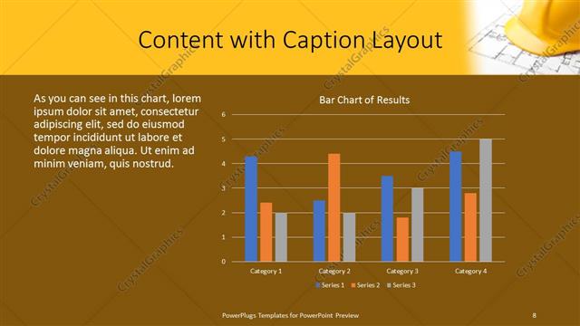 Content with Caption presentation slide layout