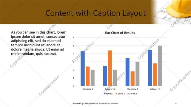 Content with Caption presentation slide layout