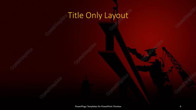 Title Only presentation slide layout