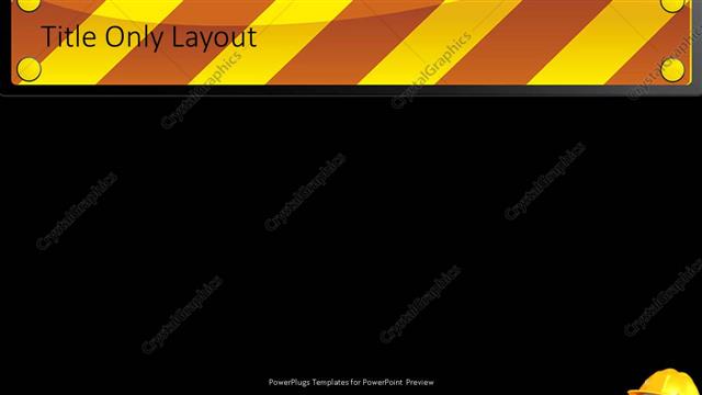 Title Only presentation slide layout