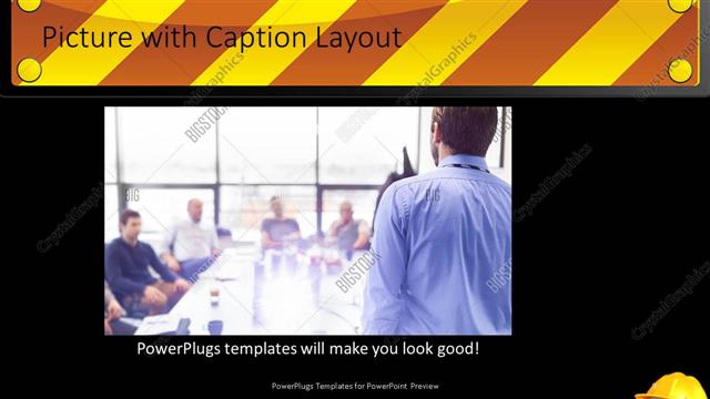 Picture with Caption presentation slide layout