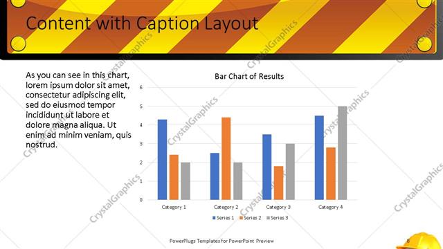 Content with Caption presentation slide layout
