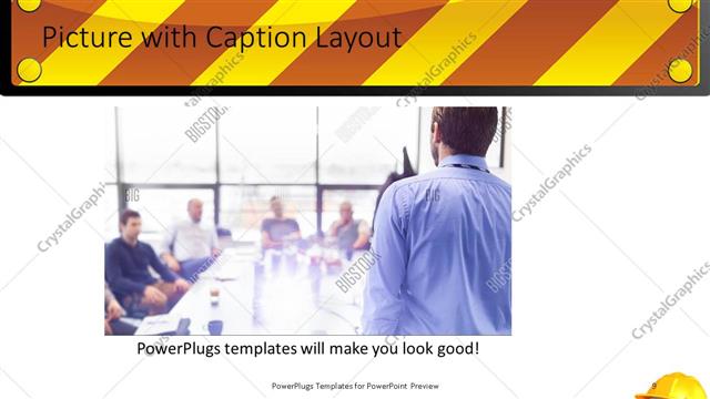 Picture with Caption presentation slide layout
