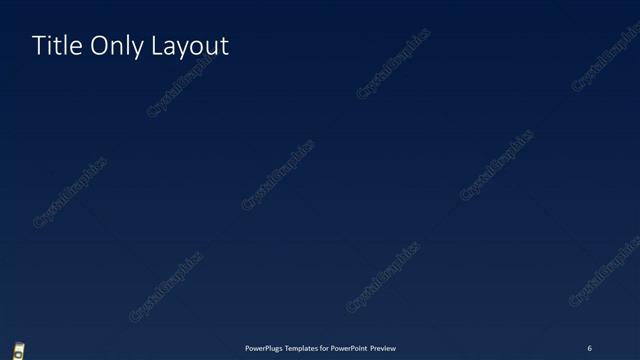 Title Only presentation slide layout