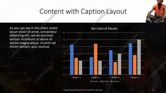 Content with Caption presentation slide layout