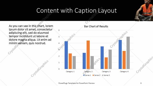 Content with Caption presentation slide layout
