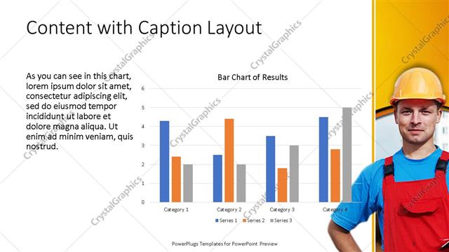 Content with Caption presentation slide layout
