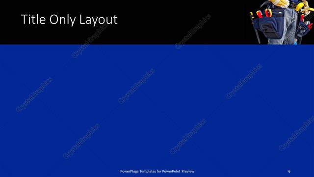 Title Only presentation slide layout