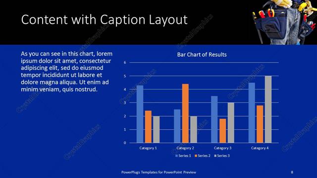 Content with Caption presentation slide layout