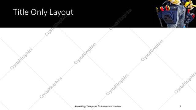 Title Only presentation slide layout