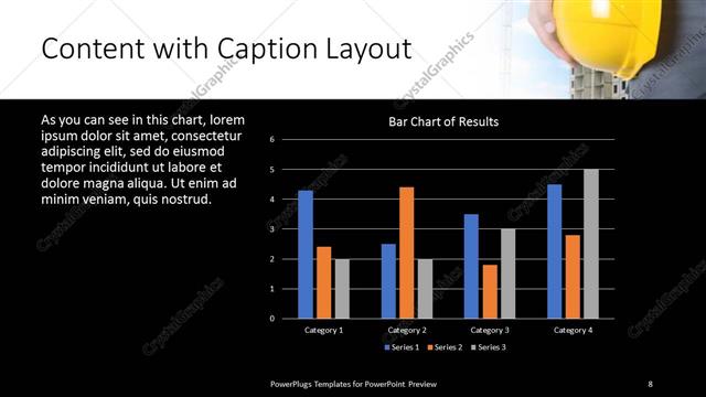 Content with Caption presentation slide layout