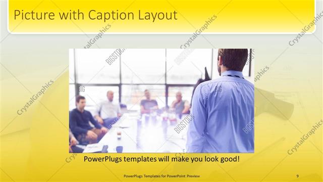 Picture with Caption presentation slide layout