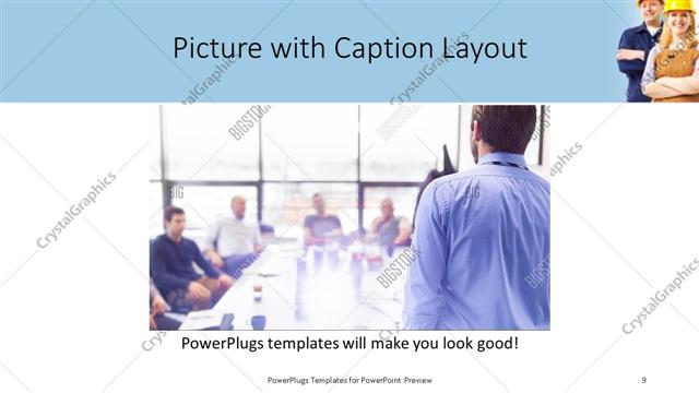 Picture with Caption presentation slide layout