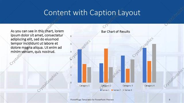 Content with Caption presentation slide layout