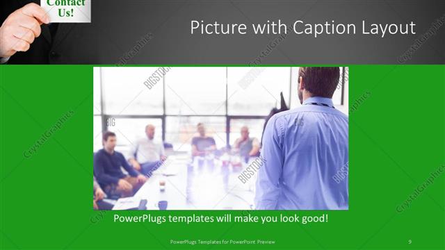 Picture with Caption presentation slide layout