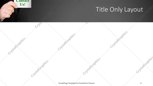 Title Only presentation slide layout