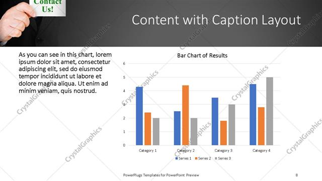 Content with Caption presentation slide layout