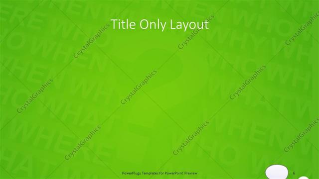 Title Only presentation slide layout