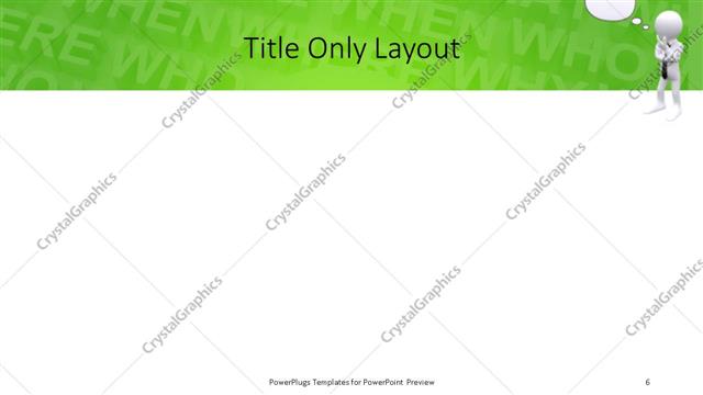 Title Only presentation slide layout