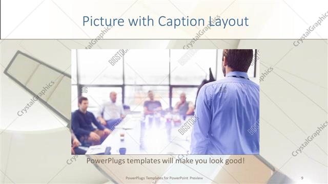Picture with Caption presentation slide layout