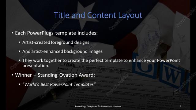 Title and Content presentation slide layout