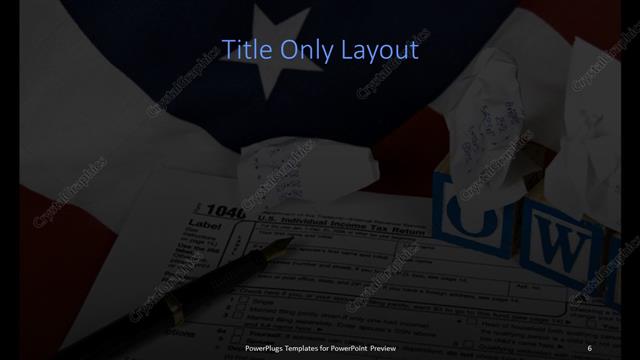 Title Only presentation slide layout