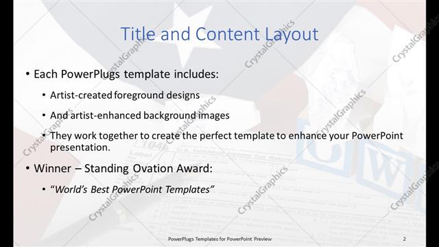 Title and Content presentation slide layout