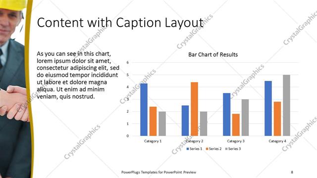 Content with Caption presentation slide layout