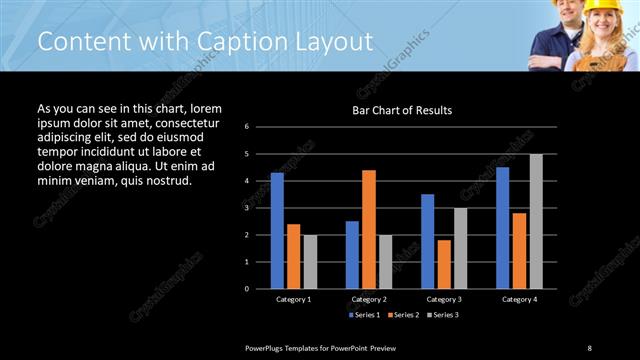 Content with Caption presentation slide layout