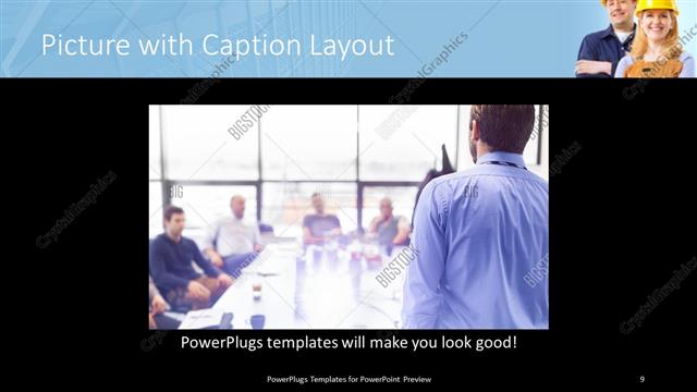 Picture with Caption presentation slide layout