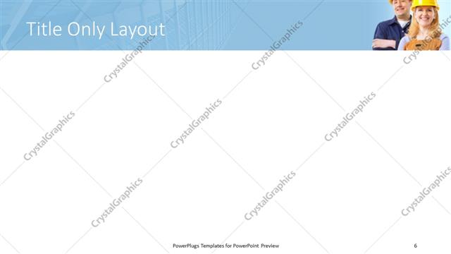 Title Only presentation slide layout