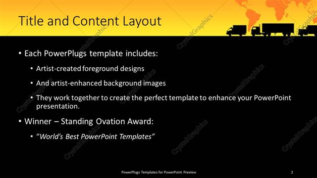 Title and Content presentation slide layout