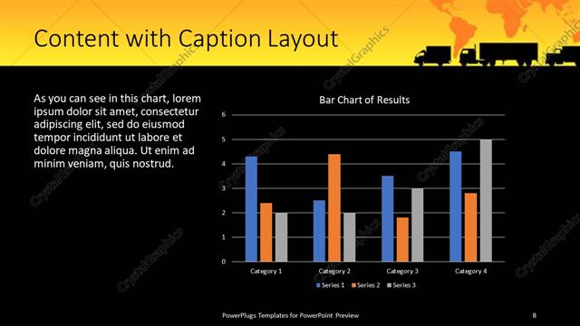 Content with Caption presentation slide layout