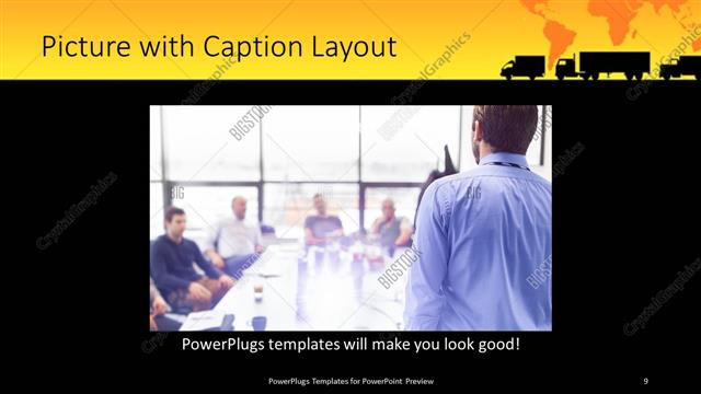 Picture with Caption presentation slide layout