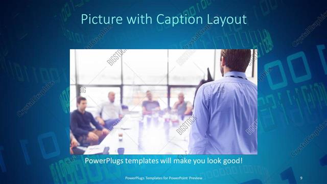Picture with Caption presentation slide layout