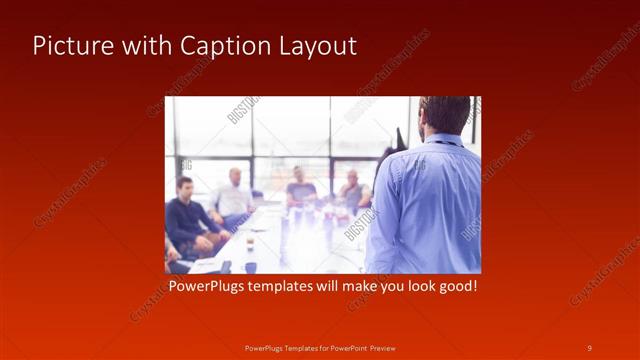 Picture with Caption presentation slide layout