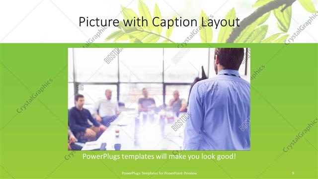 Picture with Caption presentation slide layout