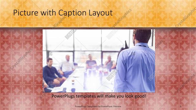 Picture with Caption presentation slide layout