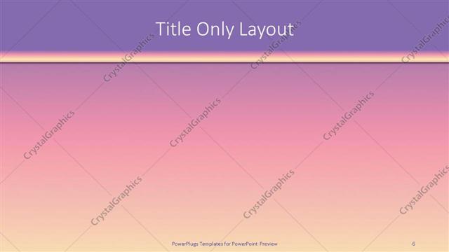 Title Only presentation slide layout