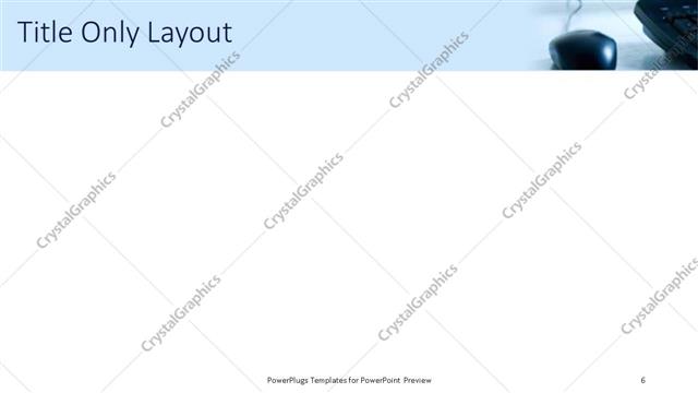 Title Only presentation slide layout