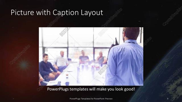 Picture with Caption presentation slide layout