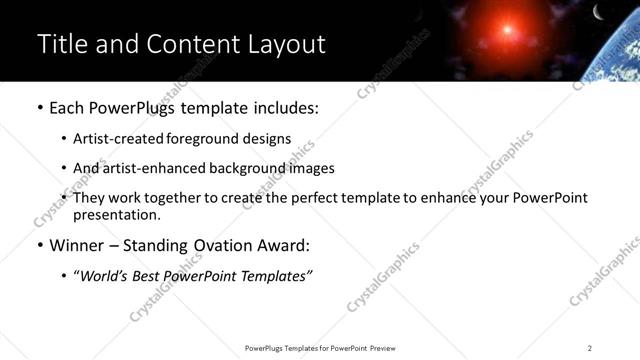 Title and Content presentation slide layout
