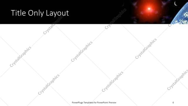 Title Only presentation slide layout